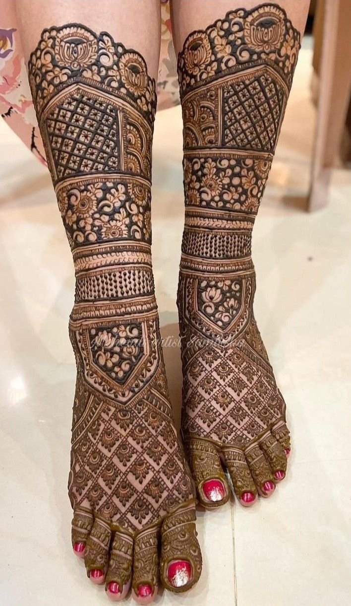 back leg mehndi design back leg mehndi design