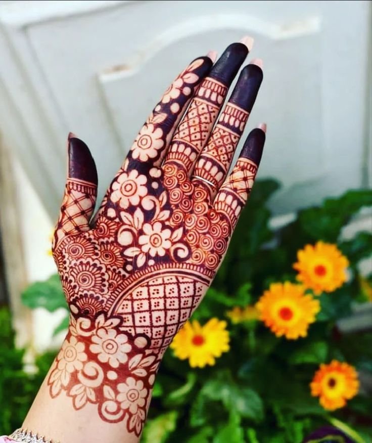 bridal hathphool style mehndi bridal hathphool style mehndi