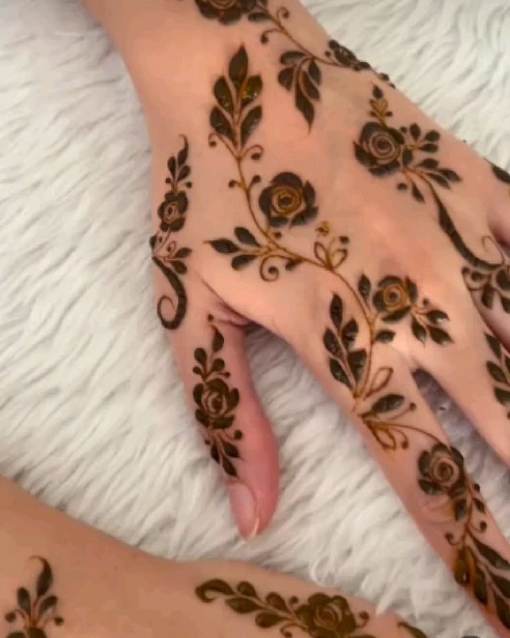 easy finger trail mehndi easy finger trail mehndi