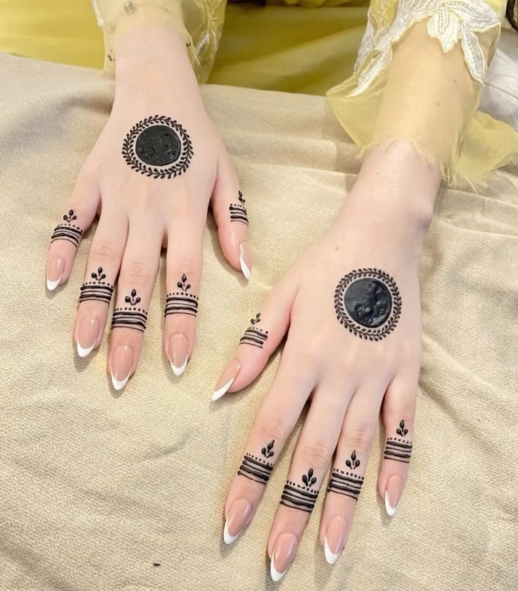 easy gol tikki mehndi design easy gol tikki mehndi design