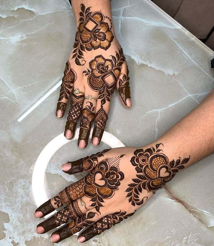 elegant back hand mehndi design 2025 elegant back hand mehndi design