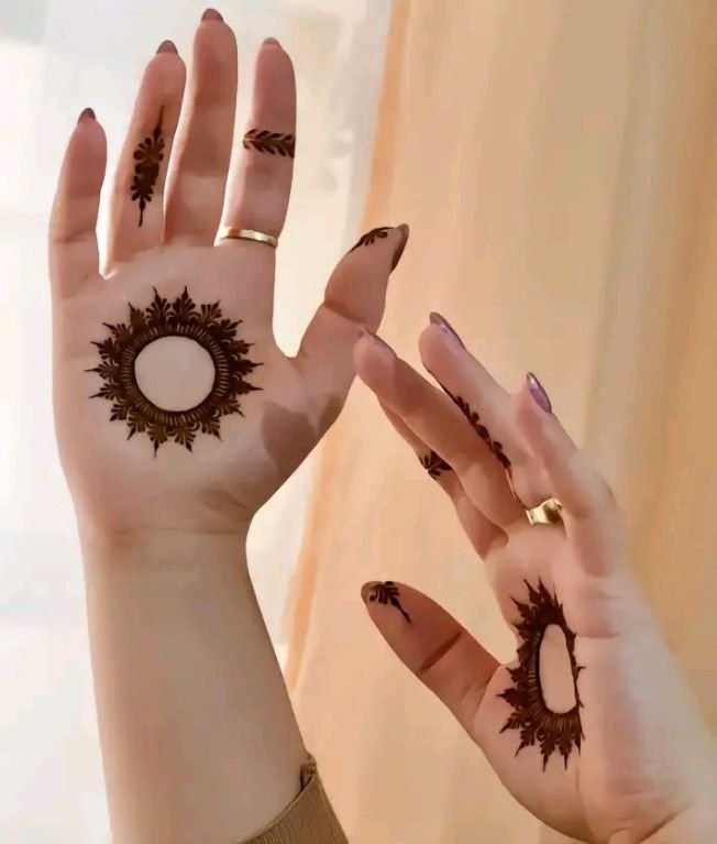 festive gol tikki mehndi design festive gol tikki mehndi design