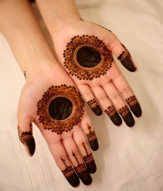 simple mehndi design back side simple mehndi design back side
