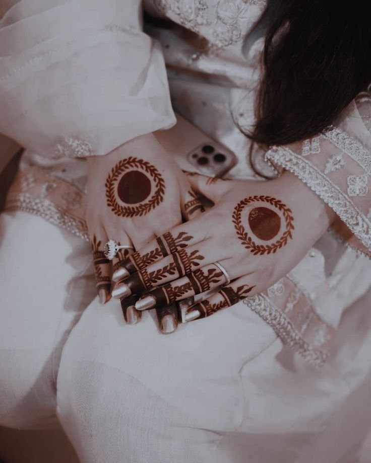 simple round mehndi simple round mehndi